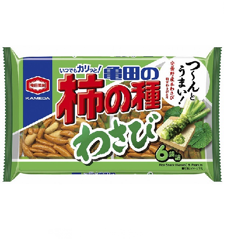 亀田の柿の種わさび　６袋詰